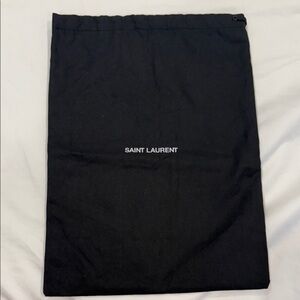 Saint Laurent Black Logo Dust Bag